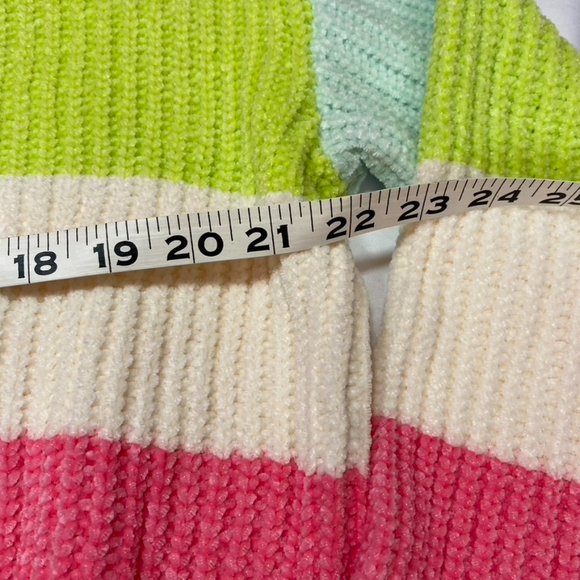 Cocovive soft and comfy Chenille Rainbow Striped sweater NWT XS, Small and Large - Picture 4 of 16